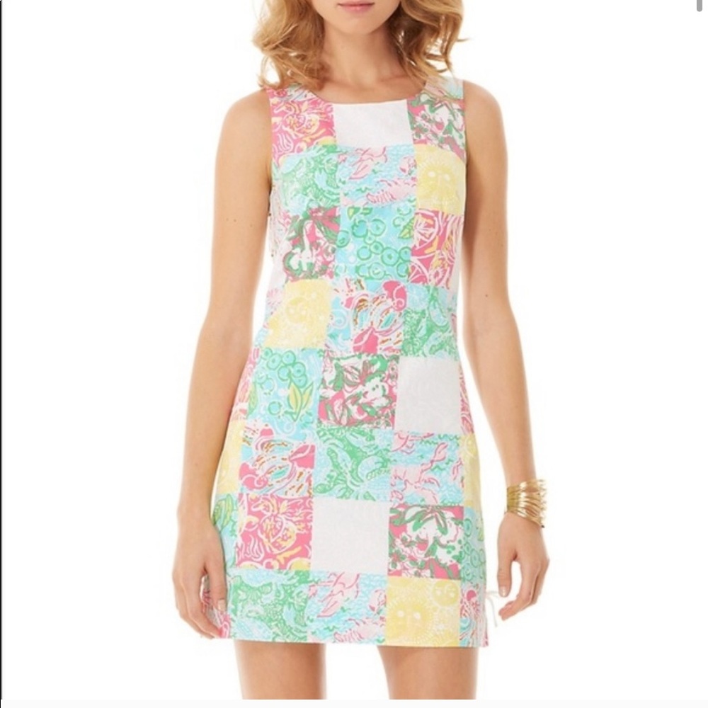 Lilly Pulitzer Multi Patch State Delia Shift Dress - image 2